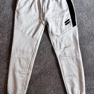 Hurley Cream Joggers with Black Accent size Medium